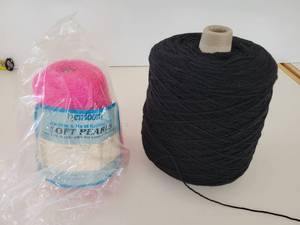 lot 136 image: Heirloom Machine & Hand Knitting Yarn-Acrylic Soft Pearls