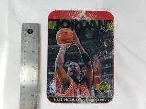 lot 1 image: Unopened 1996 Michael Jordan Pack of 6 All-Metal Cards by Upper Deck