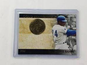 lot 23 image: Ernie Banks Topps Gold Standard 1,500 RBI Club GS-32