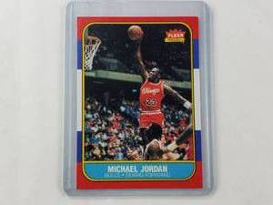 lot 32 image: REPRINT Michael Jordan 198687 Rookie REPRINT Fleer Premier No. 132