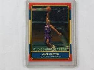 lot 33 image: Vince Carter Old School Raptor 2000 Fleer Numbered 19791986