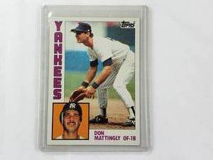 lot 39 image: Don Mattingly Rookie 1984 Topps No. 8