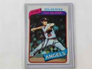 lot 52 image: Nolan Ryan 1980 Topps No. 580