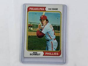 lot 55 image: Mike Schmidt 1974 Topps No. 283