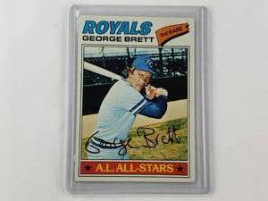 lot 61 image: George Brett A.L. All-Stars 1977 Topps No. 580