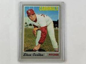 lot 63 image: Steve Carlton 1970 Topps No. 220