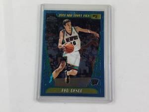 lot 70 image: Pau Gasol Rookie 2001 NBA Draft Pick #3 Topps Chrome No. 131