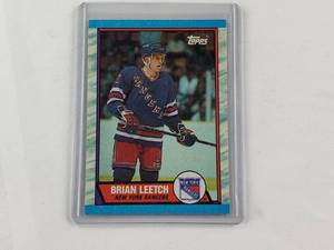 lot 87 image: Brian Leetch 198990 Rookie Topps No. 136