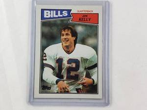 lot 89 image: Jim Kelly Rookie 1987 Topps No. 362