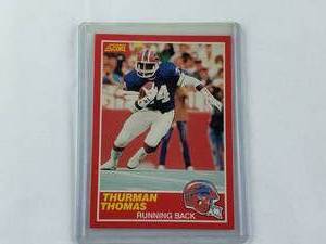 lot 92 image: Thurman Thomas Rookie 1989 Score No. 211