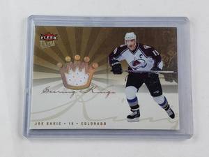 lot 114 image: Joe Sakic Fleer Ultra Patch No. SKJ-JS
