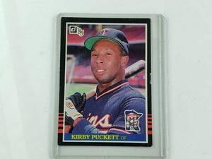 lot 129 image: Kirby Puckett Rookie Donruss 85 No. 438