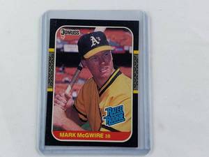 lot 130 image: Mark McGwire Donruss 87 Rated Rookie No. 46