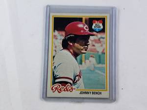 lot 148 image: Johnny Bench N.L. All-Star 1978 Topps No. 700