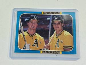 lot 149 image: Mark McGwire and Jose Canseco Rookie 1987 Leaf No. 40