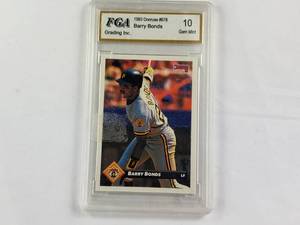 lot 151 image: Barry Bonds 1993 Donruss No. 678 FGA Graded 10 Gem Mint