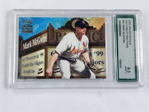 lot 152 image: Mark McGwire 2000 Crown Royale Feature Attractions No. 22 Advanded Grading Graded 9.5 Mint