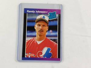 lot 154 image: Randy Johnson Rookie Rated Rookie Donruss 89 No. 42