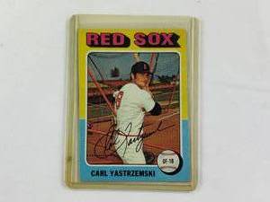 lot 165 image: Carl Yastrzemski 1975 Topps No. 280