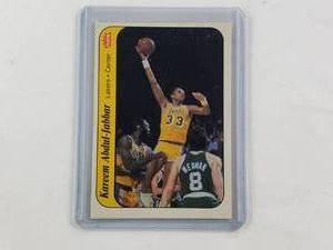 lot 166 image: Kareem Abdul-Jabbar 1986 Fleer Sticker 1 of 11