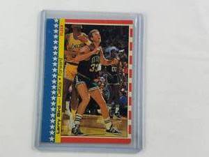 lot 169 image: Larry Bird 1987 Fleer Sticker 4 of 11