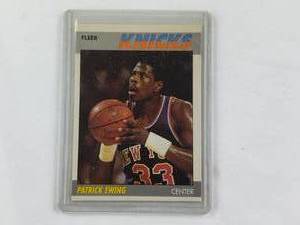 lot 173 image: Patrick Ewing 1987 Fleer 37 of 132