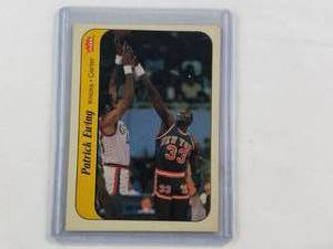 lot 174 image: Patrick Ewing 1986 Fleer Sticker 6 of 11