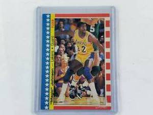 lot 175 image: Magic Johnson 1987 Fleer Sticker 1 of 11