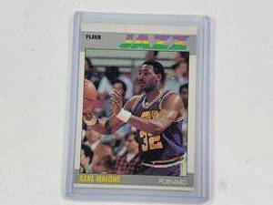 lot 176 image: Karl Malone 1987 Fleer 68 of 132