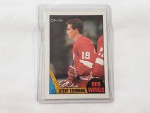 lot 203 image: Steve Yzerman 1987 O-Pee-Chee No. 56