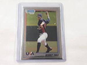 lot 214 image: Gerrit Cole Rookie 1st Bowman Chrome No. USA-BC5