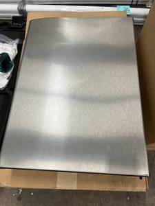 lot 122 image: FRIDGE DOOR, STAINLESS, CAMPERTRAILER