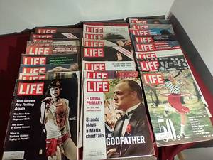lot 16 image: (26) Life Magazines - All 1970s