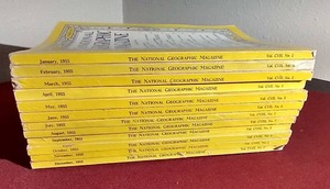 lot 31 image: 1955 National Geographic - Complete Year 1212