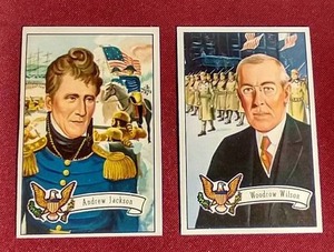 lot 93 image: (2) 1952 Bowman President Cards