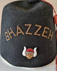 Vintage Felt Shriners Fez Hat