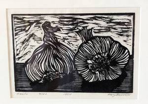 Pair of Framed Wood Block Prints by Mary Barrett