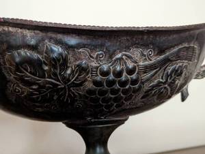 Decorative Metal Pedestal Bowl