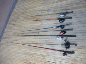 5 Fishing Rods and Reels