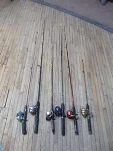 5 Fishing Rods and Reels