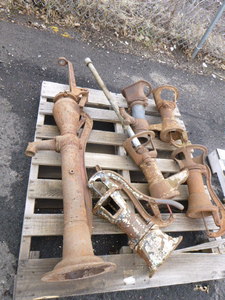 6 Antique Hand Well Pumps