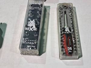 lot 507 image: Boxer 36-pc Screwdriver Set, 13-pc Star Bit Set
