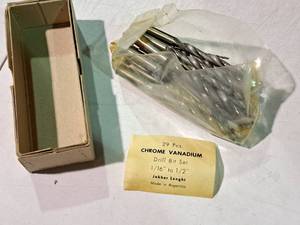 lot 509 image: 116-12 29-piece Chrome Vanadium Jobbers Drill Bit Set