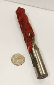 lot 25 image: 34 End Mill Bit 78Shank One Flute