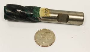 lot 28 image: 34 Inch End Mil Bit 58 Inch Shank One Flute