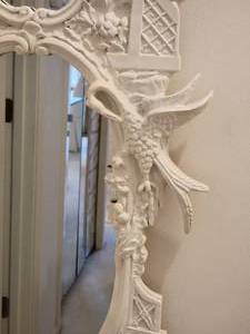 lot 4 image: Heavy Oriental Motif Double Wall Mirror