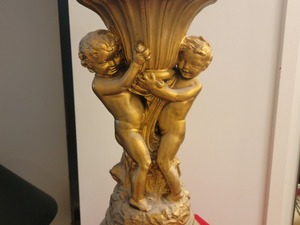 lot 54 image: Neoclassical Cherub Dcor Vase