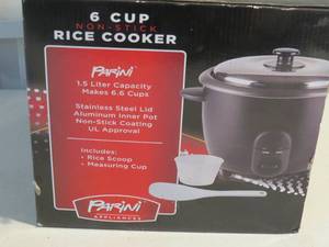 lot 44 image: Parini 6 Cup Non-Stick Rice Cooker