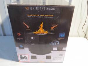 lot 48 image: Ukiah Tailgater 14 in. W Steel Outdoor Square Propane Fire Pit with Sound System