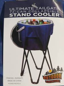 lot 49 image: Ultimate Tailgater 72 Can Collapsible Stand Cooler